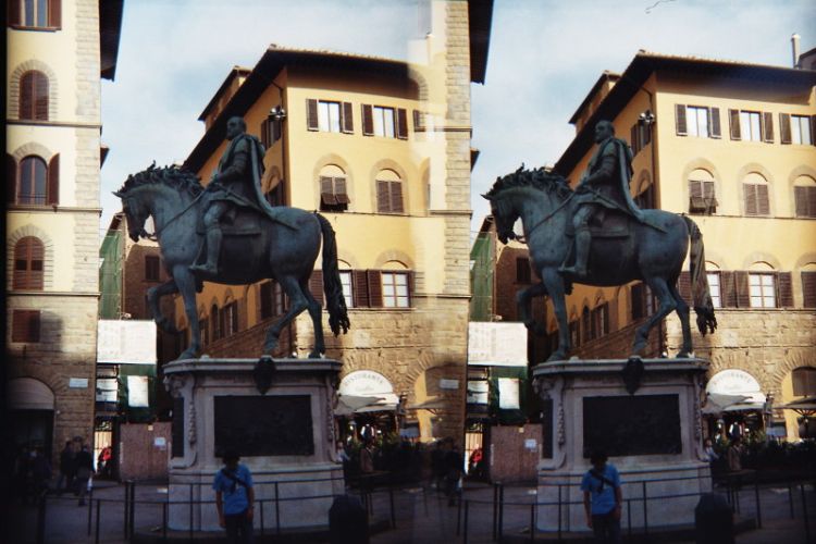 Italien, Florenz, Statue, 3D