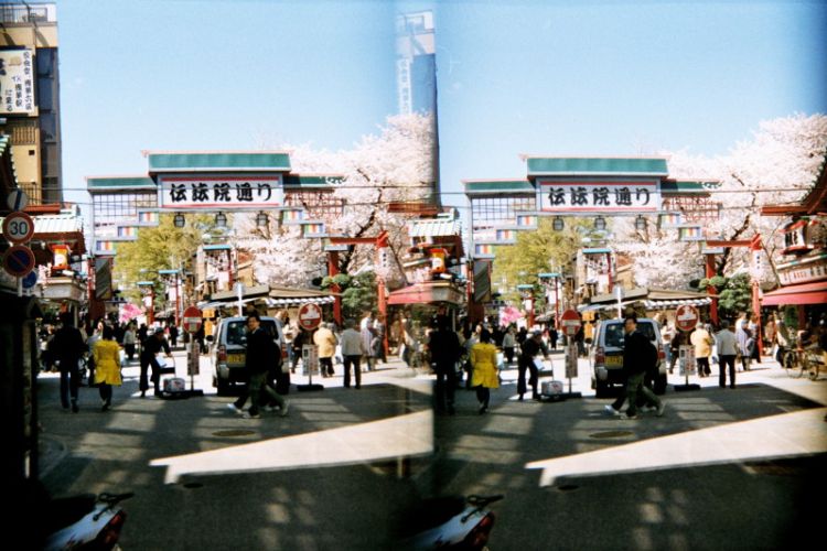 Japan, 3D, Tokio, Asakusa Schrein