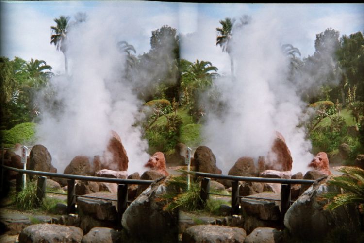 Japan, 3D, Beppu, Höllen, umi jigoku (sea hell)