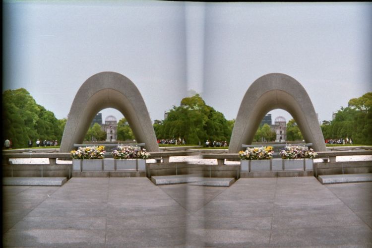 Japan, 3D, Hiroshima, Peace Park, Kenotaph